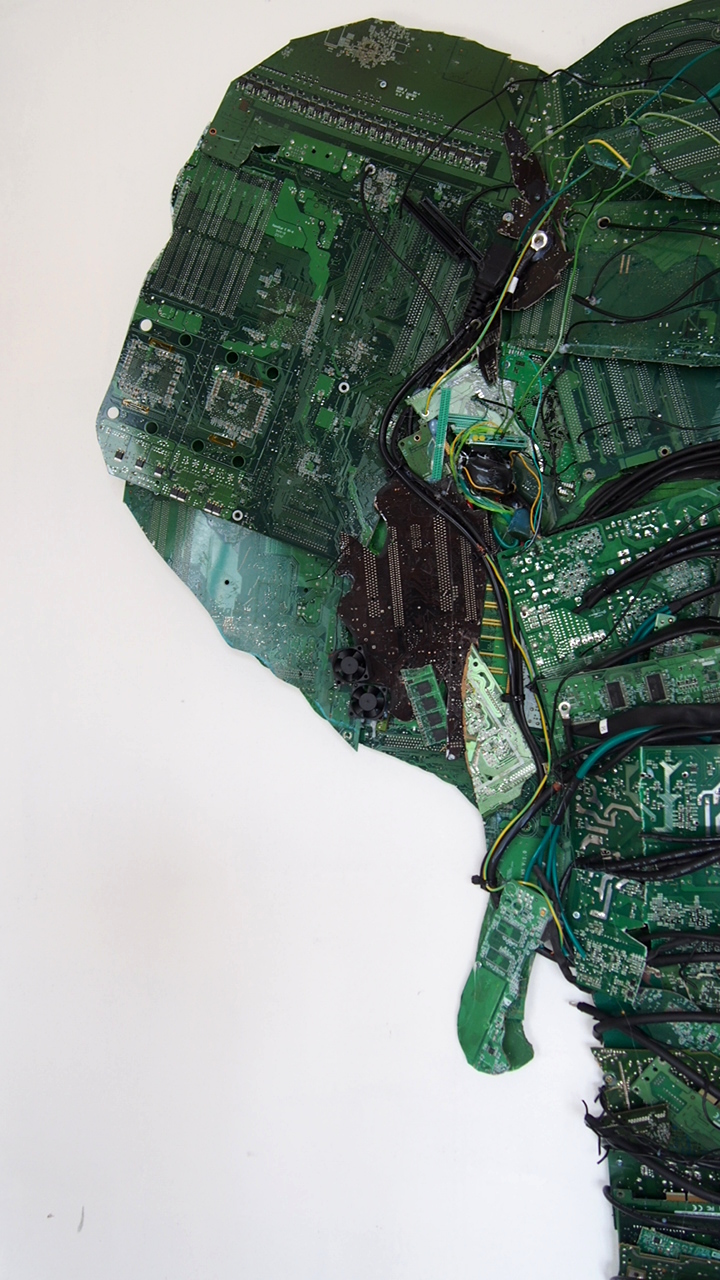 Sculpture Elephant Récup A.Vermont